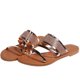 thumbnail image 3 of Sandalias planas brillantes de moda de verano para mujer, sandalias informales diarias, zapatos de mujer Wmkox8yii shjk1881, 3 of 8