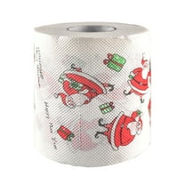 Lilixerw Merry Christmas Toilet Paper,Christmas Theme Printed Disposable Paper Towels Hand Roll Towels