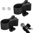 thumbnail image 1 of Clips de Micrófono para Soportes, 2 Pcs Soporte de Clip Universal con Adaptador 5/8" Macho a 3/8" (Negro), 1 of 8