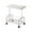 White, variant on Mobile Rolling Cart Side Table with Mesh Shelves Living Room Storage Nightstand Coffee Table Compact Furniture 21.26x16.93x11.81in(Black)