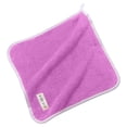 thumbnail image 5 of Tuvgenk Purple Face Towels 11.8x11.8in Reusable Washcloths Comfortable Soft Fingertip Towels for Women, 5 of 5