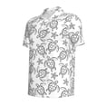 thumbnail image 2 of Balery Sea Turtle Printed Men’s Short Sleeve Polo Shirt, Midweight Men's Shirt,Golf Polo shirts -Small, 2 of 9
