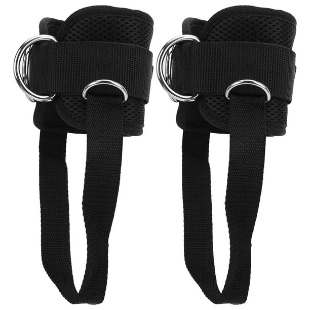 Gupbes D‑Ring Ankle Straps,2Pcs Fitness Ankle Straps For Cable Machine  D‑Ring Adjustable Ankle Straps Cuffs