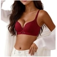 thumbnail image 2 of Antinious Womens Solid Wireless Breathable Soft Support Comfortable Everyday Bra, 2 of 5