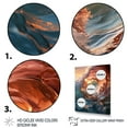 thumbnail image 3 of Designart "Sunlit Waves Beach Photo VIII" Nautical & Beach Floater Framed Canvas Print, 3 of 7