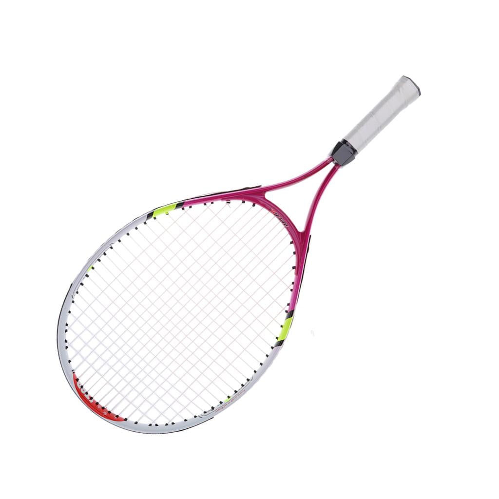 23 Inch Junior Strung Tennis Racquet with Cover for Kids Youth Children Red 