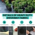 thumbnail image 4 of Weed Barrier Fabric, Heavy Duty Woven Landscape Fabric, 4 of 7