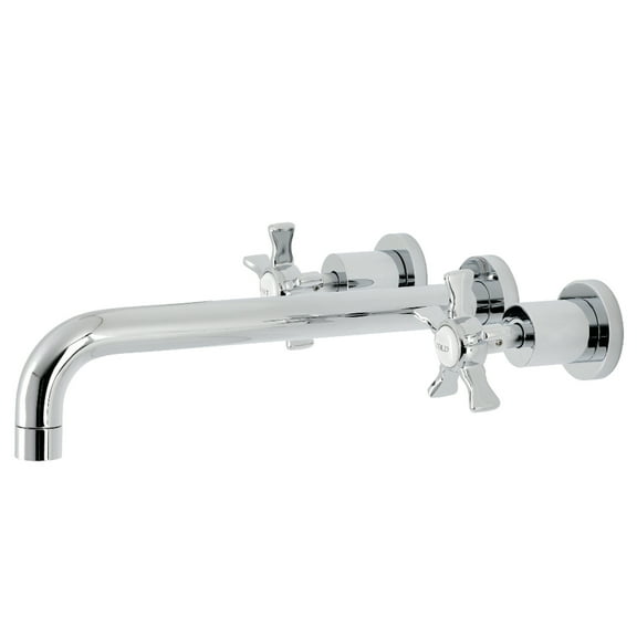 Kingston Brass KS8051NX Hamilton Two-Handle 3-Hole Wall Mount Roman Tub Faucet in Polished Chrome