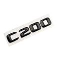 thumbnail image 1 of ZWP ABS Black Car Letters Trunk Badge Logo Sticker Compatible With Mercedes C200 C300 C400 W205 W204 4MATIC, 1 of 2