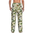 thumbnail image 3 of Uemuo Jungle Animals Pattern Men's Wide Leg Palazzo Lounge Pants with Pockets Light Weight Loose Comfy Casual Pajama Pants-Large, 3 of 9