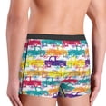 thumbnail image 3 of Fotbe Colorful Car Men’s Total Support Pouch Boxer Briefs, X-Temp Cooling, Moisture-Wicking Underwear, Regular, Long-leg and Trunk-Small, 3 of 6