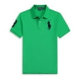 thumbnail image 1 of Short Sleeve Polo Shirt Men's Loose Plus Size Lapel Solid Color Cotton Embroidered Shirt, 1 of 3