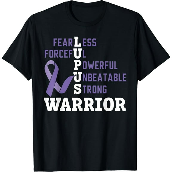 Lupus Warrior SLE Autoimmune Disease Lupus Awareness T-Shirt