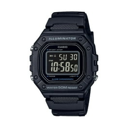 Casio Men s Classic Black Resin with Black Face Dive Style Watch MTD1079 1AV Walmart