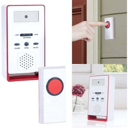 Stalwart Wireless Remote Doorbell Chime and Push