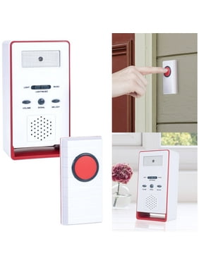 Stalwart Wireless Remote Doorbell Chime and Push Button