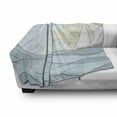 thumbnail image 3 of Vintage Boat Soft Flannel Fleece Throw Blanket, Doodle Style Sailing Freedom Concept with Ocean Waves Boat and Clouds, Cozy Plush for Indoor and Outdoor Use, 60" x 80", Baby Blue Cream, by Ambesonne, 3 of 6