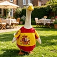 thumbnail image 4 of Porch Goose Outfits for Independence Day, 23in Gooses Clothes Flag Porch Courtyard Clothes, Cement or Plastic Porch Goose Costume for Yard Lawn Outdoor Garden Patio Statue, 4 of 5