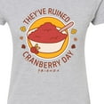 thumbnail image 3 of Friends - They've Ruined Cranberry Day - Juniors Fitted Graphic T-Shirt, 3 of 5