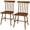 Light Brown, variant on HOMCOM Dining Chairs Set of 2, Nordic Rubber Wood Kitchen Chairs, Black
