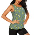 thumbnail image 2 of Lsque Cute Yoga Frogs Printed Workout Tank Tops for Women, Athletic Sports Tank Tops, Compression Sleeveless Dry Fit Shirts,Sleeveless Yoga Shirt-Small, 2 of 9