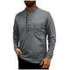thumbnail image 2 of Blusa y camisa de manga larga con cuello alto para hombre, informal, a la moda, de color liso, transpirable, de manga larga, con cuello alto y bolsillo con botones, blusa de poliéster para hombre, 2 of 9