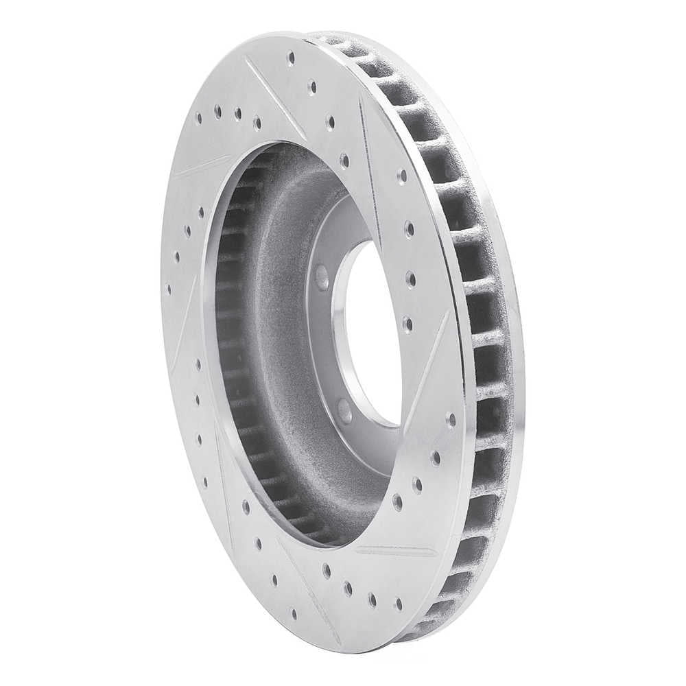 Dynamic Friction Company 631-47030L DFC Brake Rotor - Drilled And Slotted - Silver