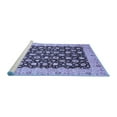 thumbnail image 2 of Ahgly Company Machine Washable Indoor Round Oriental Blue Traditional Area Rugs, 7' Round, 2 of 4