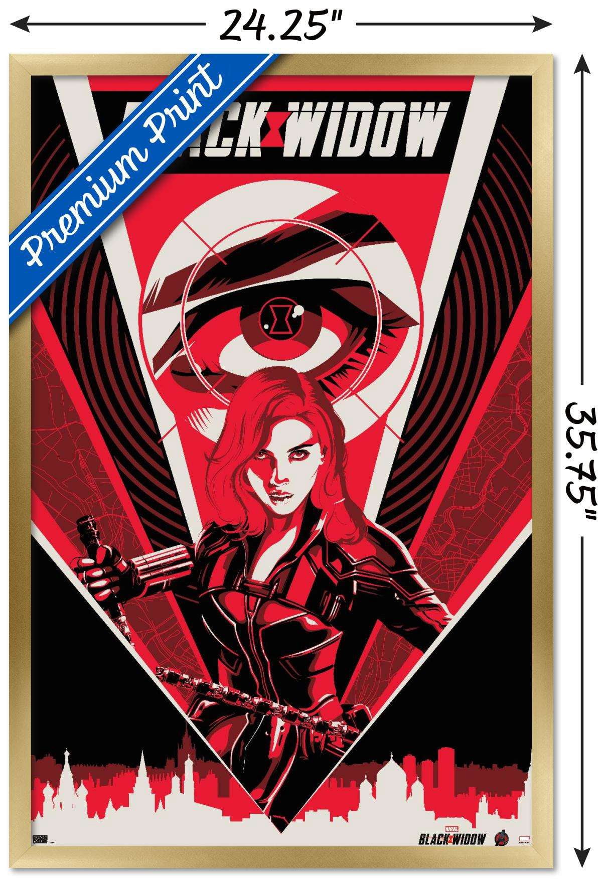 Marvel Cinematic Universe - Black Widow - Eye Wall Poster, 22.375" x 34", Framed