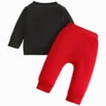 thumbnail image 4 of Gerichy Toddler Baby Boys Fall Outfits for Valentines Day 3 6 12 18 24 Months 2T 3T Letter Heart Print Long Sleeve Sweatshirts Long Pants 2Pcs Clothes Set, 4 of 7
