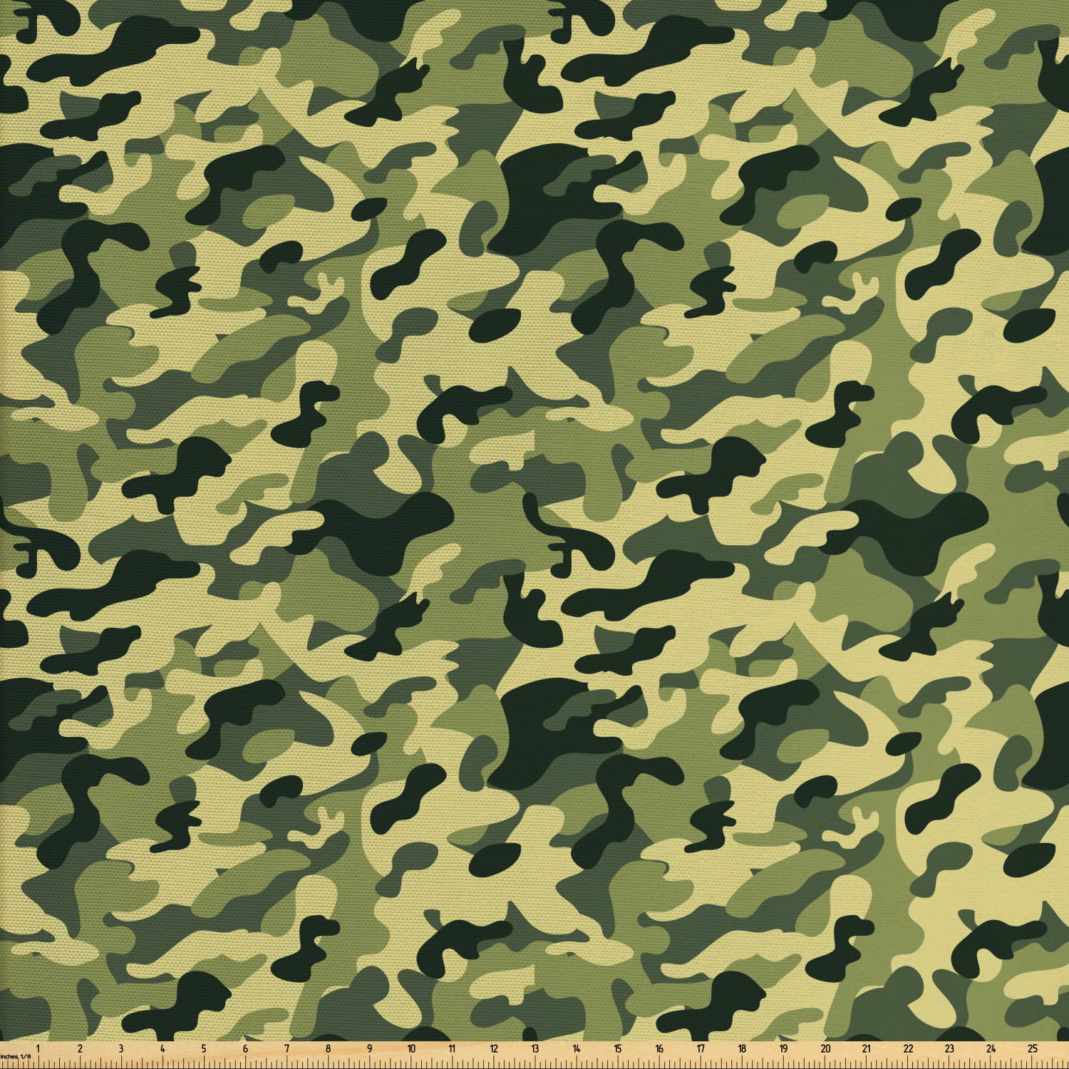 Camouflage Fabric by The Yard, Clothing Motif with Pale Toned Color ...