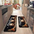 thumbnail image 2 of Vggrvlo Christmas Bath Rugs Mats Non Slip Extra Thick Chenille Runner Rugs Rubber Backing Machine Washable Kitchen Mats Rugs 2PCS for Kitchen, Floor, Office, Sink, Laundry, Black and Gray, 2 of 6