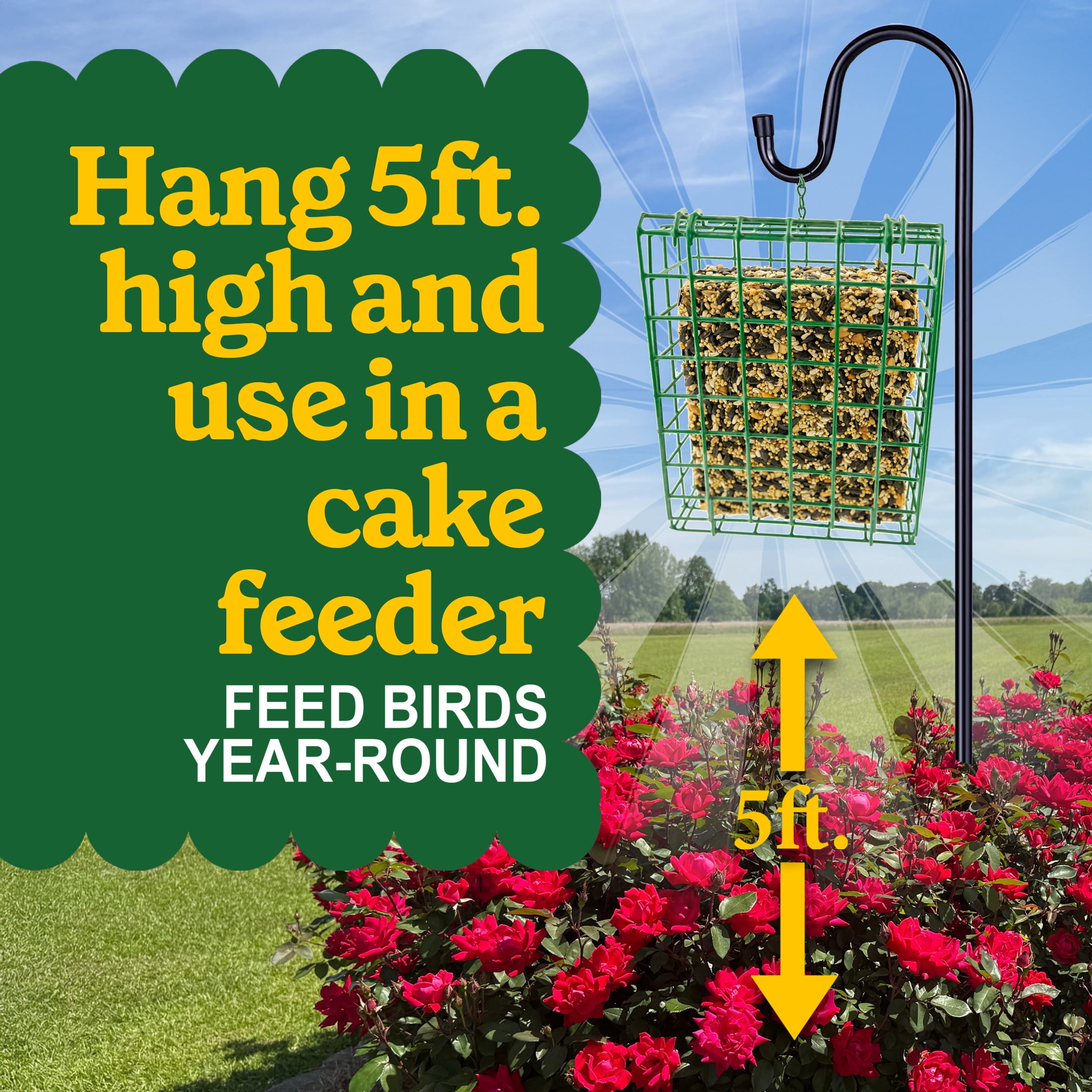 Pennington Seed & Mealworm Treat Cake, Wild Bird Feed, 1.4 lb., 1 Pack