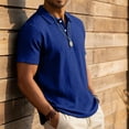 thumbnail image 4 of Qiyinn Mens Knit Polo Shirts Casual Short Sleeve 2 Button Textured Summer Vacation Shirts Lightweight Golf Polo T, 4 of 8
