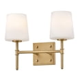 thumbnail image 3 of 56952LCB Hinkley Lighting Saunders - 24W 2 LED Small Bath Vanity-10.75 Inch Tall and 13.75 Inch Wide-Lacquered Brass Finish, 3 of 8