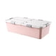 thumbnail image 1 of Caja de almacenamiento debajo de la cama, organizador de armario, resistente y grueso, práctico cajón organizador, contenedor de almacenamiento con Rosa, 1 of 8