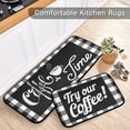 thumbnail image 3 of Retro Honey Bees Wildflowers Kitchen Mat Set of 2 Anti-Fatigue Kitchen Rug Set Non Slip Foam Cushioned Kitchen Runner Rugs and Mats Comfort Standing Mat for Farmhouse Doormat Laundry, 3 of 6