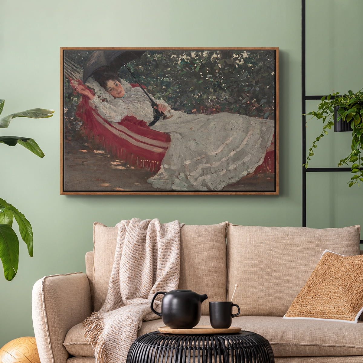 Vintage Botanical Print-XCVIII By Wexford Home Framed in Walnut Wood Gallery Wrapped Canvas 17 in. x 25 in.