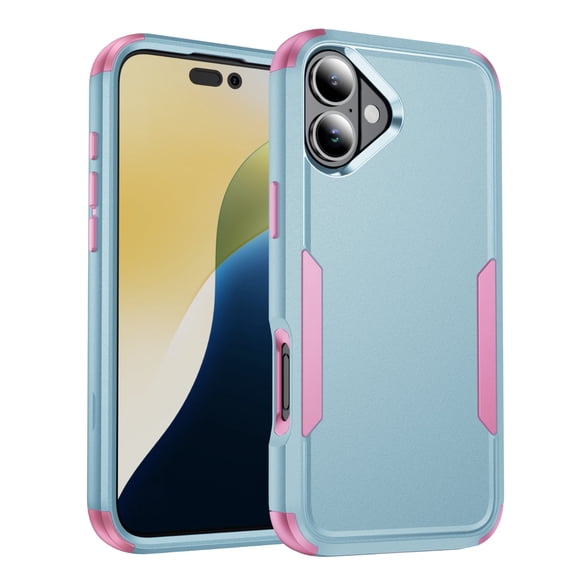 Phone Case Compatible For iPhone 16 , Shockproof Heavy Duty Armor Protective Phone Cases Hard Rugged Bumper Cover for Iphone 16 6.1 inch