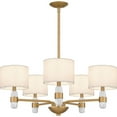 thumbnail image 6 of Quoizel Kimberly 5-Light Brushed Weathered Brass Chandelier, 6 of 7