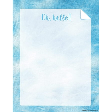UPC: 0704068007048 | Barker Creek Designer Computer Paper  Blue Tie-Dye  8.5” x 11”  Decorative Printer Paper  Stationery  50 Sheets per Pkg  Home  School and Office Supplies (704)