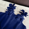 thumbnail image 5 of CYRBOKO Girls Outfit Sets, Short Sleeve Casual Soft Elastic Waist Two-piece Sets Dark Blue Size 6-7 T, 5 of 7