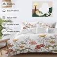 thumbnail image 4 of Vintage Botanical Bedding 3 Piece Duvet Cover Set Twin Size, Pastoral Summer Spring Floral Soft Microfiber Comforter Cover with Zipper Closure & Pillowcases, Wrinkle & FadeResistant Quilt Cover, 4 of 9