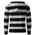 thumbnail image 4 of Christmas Sweaters for Men Lightweight Color Block Tops Soft Comfy Festival Holiday Winter Clothes with Pockets, Black, Size XXL, 4 of 7