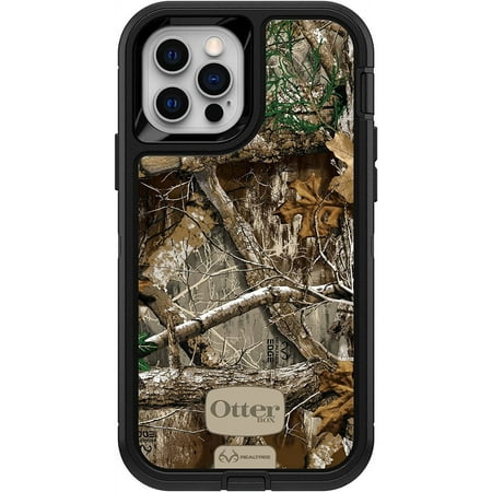OtterBox Defender Series Screenless Edition Case for iPhone 12 & iPhone 12 Pro Only - Case Only - Non-Retail Packaging - Realtree Edge Black/Realtree Edge Graphic