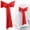 Red, variant on Liulin Chair Sashes, Elegant Satin Chair Bows, Chair Ribbon Ties Back Sashes for Christmas Wedding Holiday Party Banquet Hotel Restaurant Ceremony Reception Event Decorations, 10.8", Light Blue