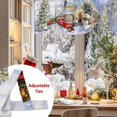 thumbnail image 5 of Christmas Winter Snowman Tie Up Valances Curtain, Red Truck House Xmas Tree Snowflakes Adjustable Rod Pocket Short Window Treatment Tie Up Curtains Valances for Kitchen Living Room Bathroom 60x18 In, 5 of 9