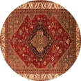 thumbnail image 1 of Ahgly Company Indoor Round Persian Orange Traditional Area Rugs, 4' Round, 1 of 4