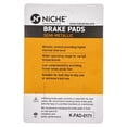 thumbnail image 5 of Niche Front Brake Rotor Pad Kit for Suzuki Hayabusa Motorcycle MK1006542, 5 of 6