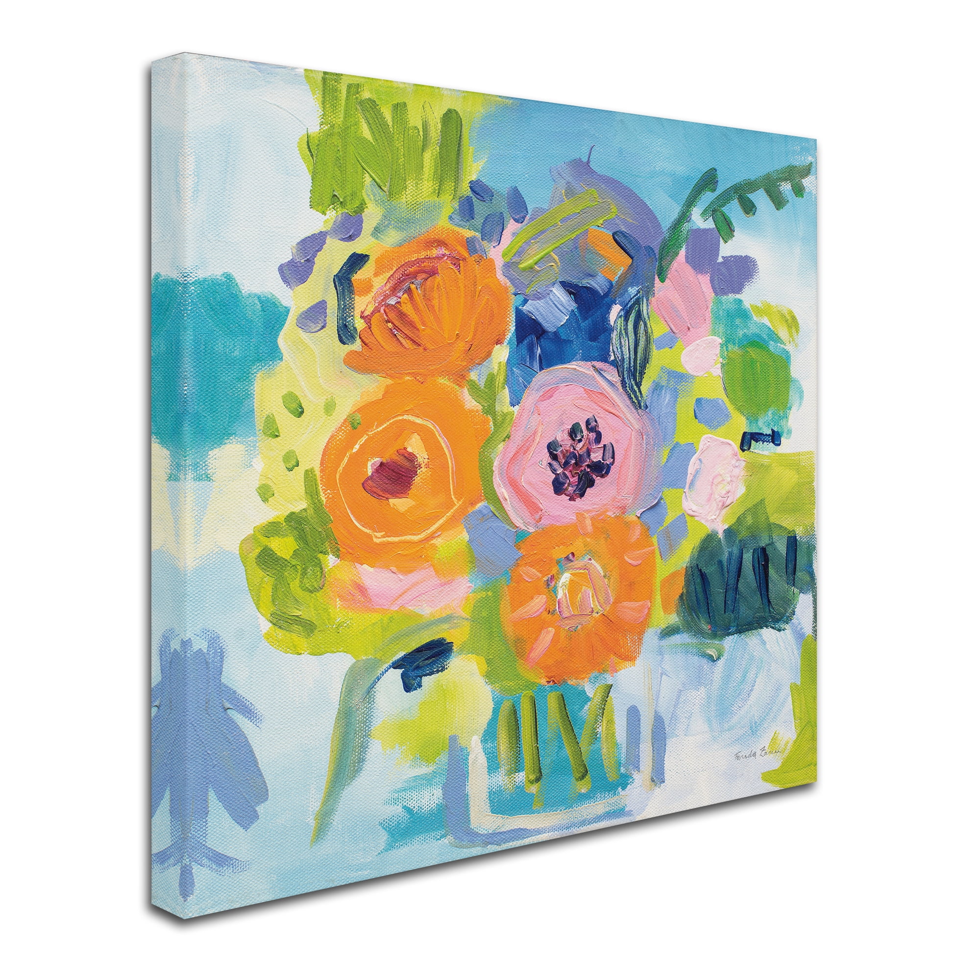 Trademark Fine Art 'Summer Bouquet' Canvas Art by Farida Zaman